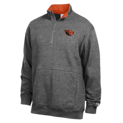  Oregon State Beavers Champion Fleece Quarter-Zip Pullover - Charcoal