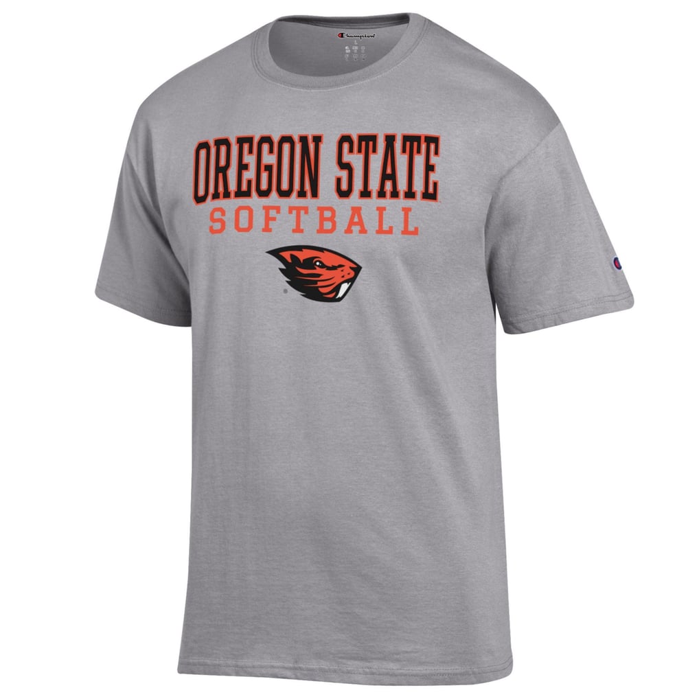 Oregon State Beavers Champion Softball Stack T-Shirt - Gray