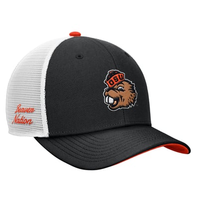 Oregon State Beavers Nike Legacy Mascot Adjustable Trucker Hat - Black