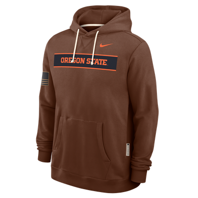 Oregon State Beavers Nike 2026 Military Appreciation Dri-FIT Hoodie - Brown