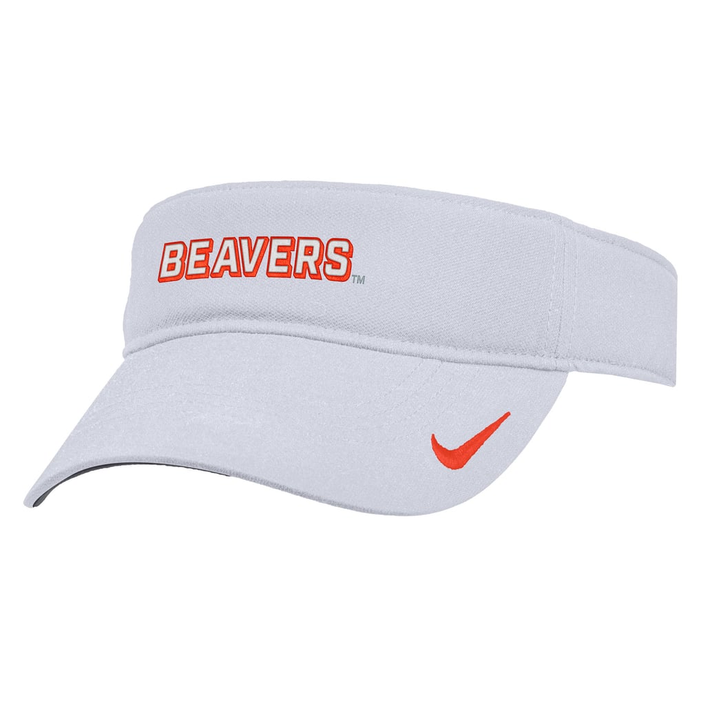 Oregon State Beavers Nike 2025 On-Field Ace Performance Adjustable Visor - White