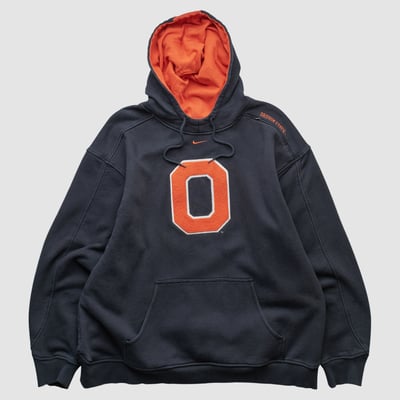 Oregon State Beavers Nike 2000s Hooded Pullover Sweatshirt - Black - XL by Fanatics Real Vintage