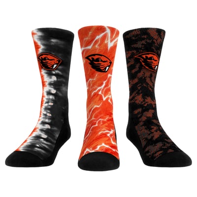 Oregon State Beavers Rock Em Unisex Team Tones Three-Pack Crew Socks
