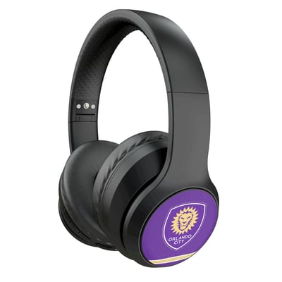 Orlando City SC Keyscaper Stripe Wireless Bluetooth Headphones With Case