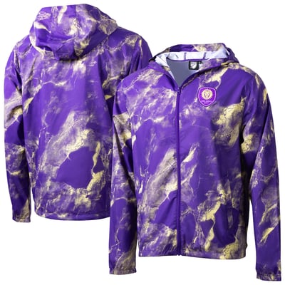 Orlando City SC Sport Design Sweden Stoneflow Full-Zip Hooded Windbreaker - Purple