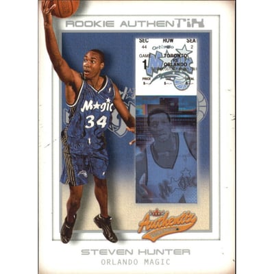 2001-02 Fleer Authentix Front Row Parallel #114 Steven Hunter