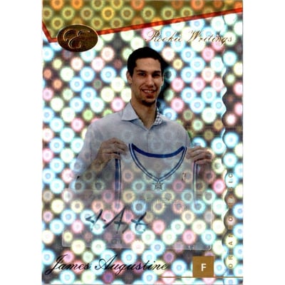 2006-07 Bowman Elevation Rookie Writing Autographs Gold #JA James Augustine/59