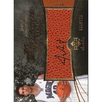 2007-08 Sweet Shot Signature Shots Black Ink #JA James Augustine/195