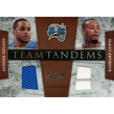 2009-10 Absolute Memorabilia Team Tandems Materials #9 Jameer Nelson/Rashard Lewis