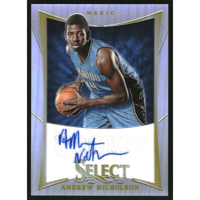 2012-13 Select Prizms #187 Andrew Nicholson AU/199