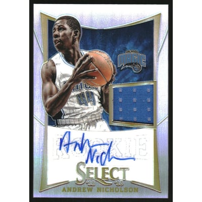 2012-13 Select Prizms #286 Andrew Nicholson JSY AU/199