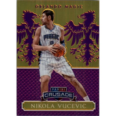 2014-15 Panini Excalibur Crusade Purple #112 Nikola Vucevic