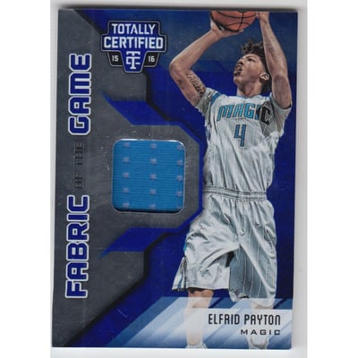 2015-16 Totally Certified Fabric of the Game Materials Blue #FGEP Elfrid Payton/49