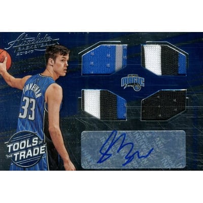 2016-17 Absolute Memorabilia Tools of the Trade Rookie Autograph Materials #29 Stephen Zimmerman
