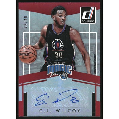 2016-17 Donruss Elite Signatures #29 C.J. Wilcox/49