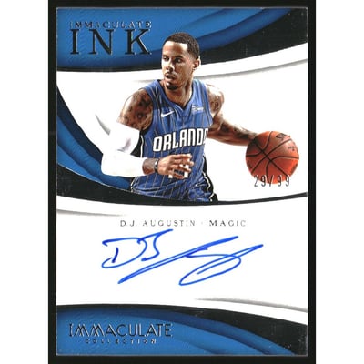 2017-18 Immaculate Collection Immaculate Ink #9 D.J. Augustin