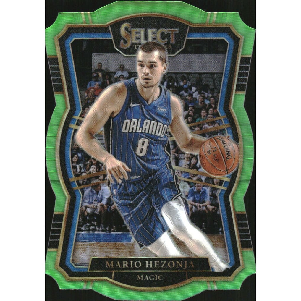 2017-18 Select Prizms Die Cut Neon Green #162 Mario Hezonja