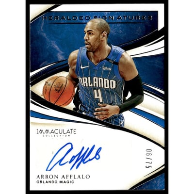 2019-20 Immaculate Collection Heralded Signatures #34 Arron Afflalo