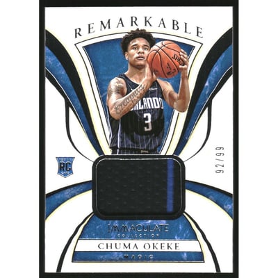 2019-20 Immaculate Collection Remarkable Rookie Jerseys #14 Chuma Okeke