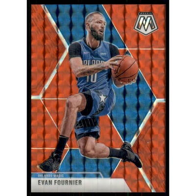 2019-20 Panini Mosaic Mosaic Choice Red Fusion #2 Evan Fournier
