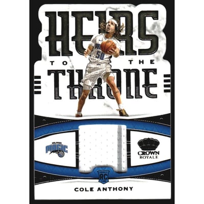 2020-21 Crown Royale Heirs to the Throne Materials #25 Cole Anthony