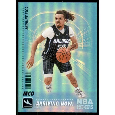 2020-21 Hoops Arriving Now Holo #21 Cole Anthony