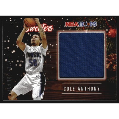 2020-21 Hoops Rookie Sweaters #19 Cole Anthony