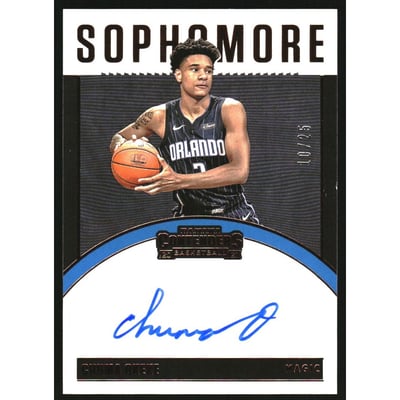 2020-21 Panini Contenders Sophomore Contenders Autographs Bronze #1 Chuma Okeke/25