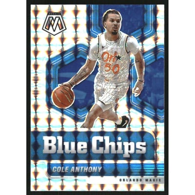 2020-21 Panini Mosaic Blue Chips Mosaic #11 Cole Anthony