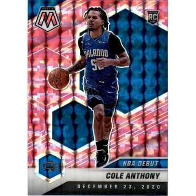 2020-21 Panini Mosaic Mosaic Camo Pink #268 Cole Anthony