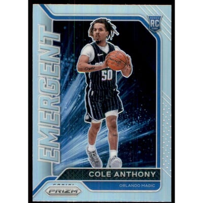 2020-21 Panini Prizm Emergent Prizms Silver #21 Cole Anthony