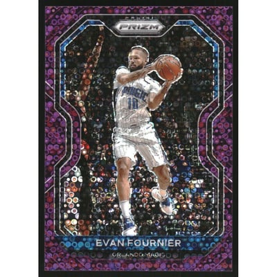 2020-21 Panini Prizm Prizms Fast Break Purple #216 Evan Fournier