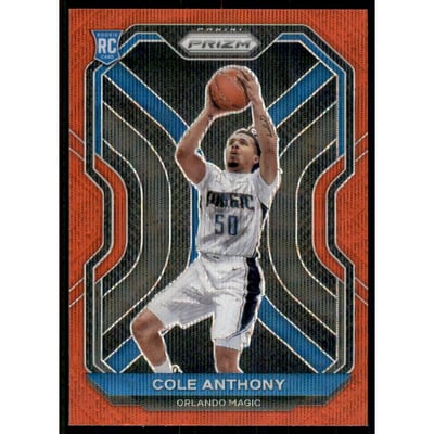 2020-21 Panini Prizm Prizms Ruby Wave #292 Cole Anthony