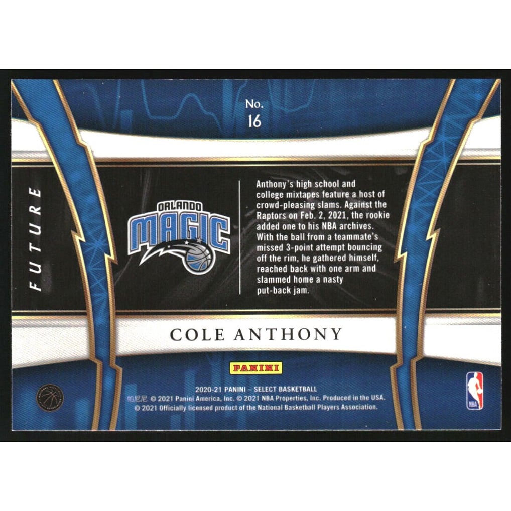 2020-21 Select Future #16 Cole Anthony