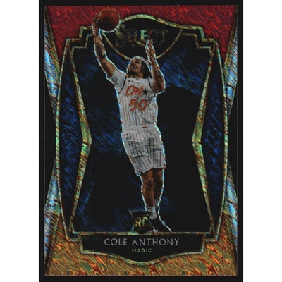 2020-21 Select Prizms Red White Orange Shimmer #177 Cole Anthony