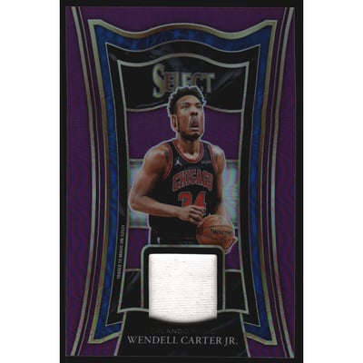 2020-21 Select Selective Swatches Prizms Purple #23 Wendell Carter Jr./99