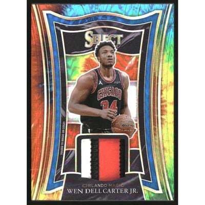 2020-21 Select Selective Swatches Prizms Tie Dye #23 Wendell Carter Jr./25