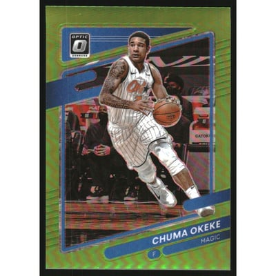 2021-22 Donruss Optic Lime Green #81 Chuma Okeke