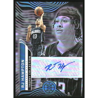 2021-22 Panini Illusions Trophy Collection Signatures #22 RJ Hampton
