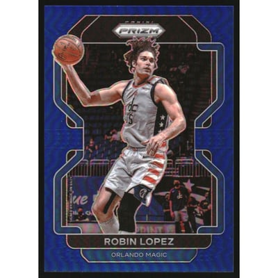 2021-22 Panini Prizm Prizms Blue #34 Robin Lopez