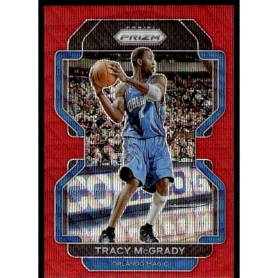 2021-22 Panini Prizm Prizms Ruby Wave #253 Tracy McGrady