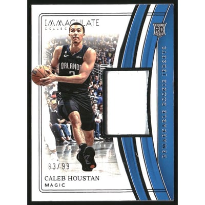2022-23 Immaculate Collection Remarkable Rookie Jerseys #35 Caleb Houstan