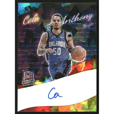 2022-23 Panini Spectra Colorgraphs Astral #26 Cole Anthony/49/Inserted in '23-24 Panini Spectra