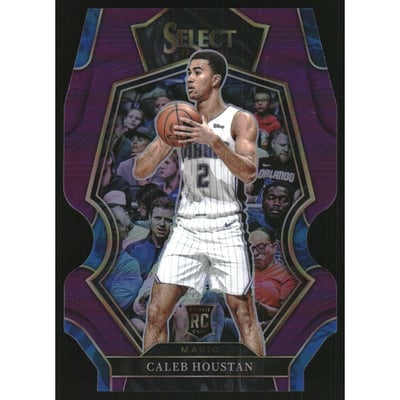 2022-23 Select Prizms Purple Die Cut #177 Caleb Houstan