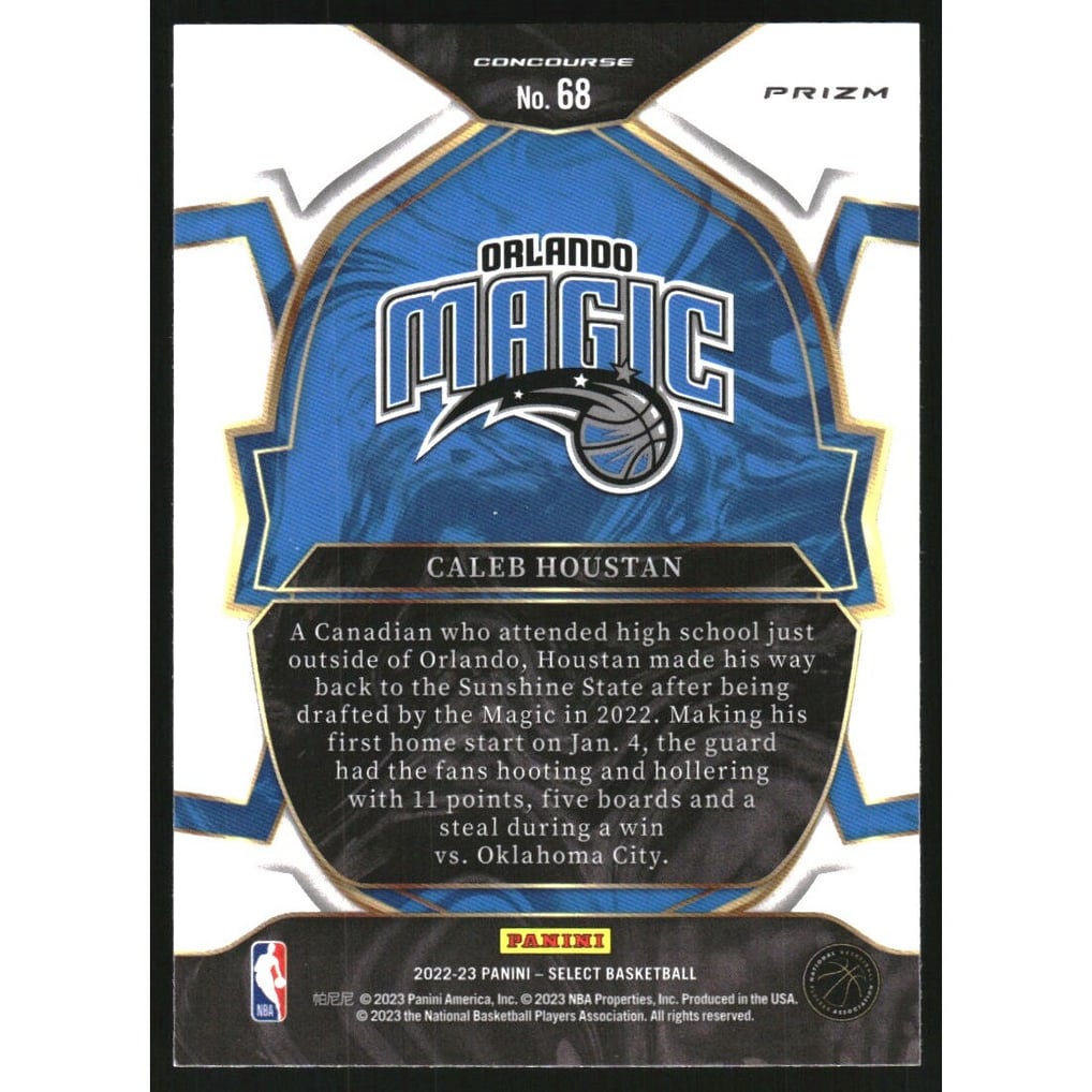 2022-23 Select Prizms Red Wave #68 Caleb Houstan