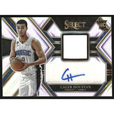 2022-23 Select Rookie Jersey Autographs #34 Caleb Houstan/199