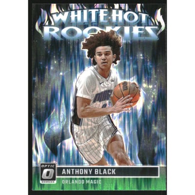 2023-24 Donruss Optic White Hot Rookies Green Shock #1 Anthony Black