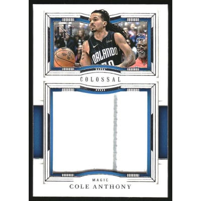 2023-24 Panini National Treasures Colossal Materials #19 Cole Anthony/99
