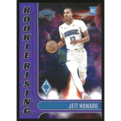 2023-24 Panini Phoenix Rookie Rising Purple #14 Jett Howard
