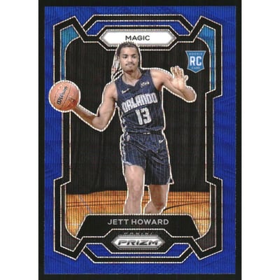 2023-24 Panini Prizm Prizms Blue Wave #132 Jett Howard
